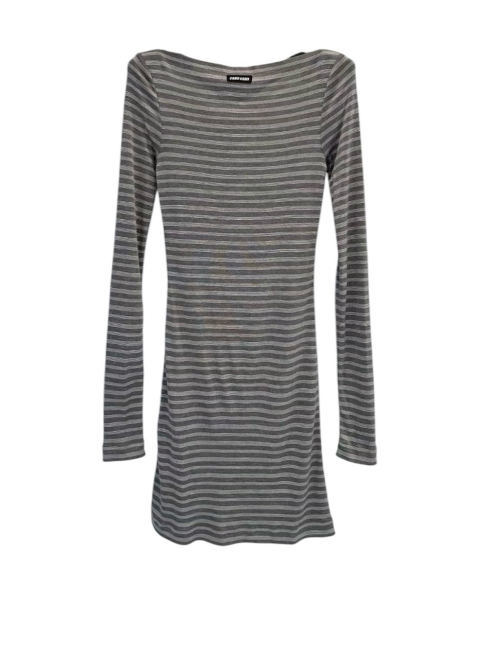 Miu Miu Striped jersey mini-dress It36 - Picture 7 of 7